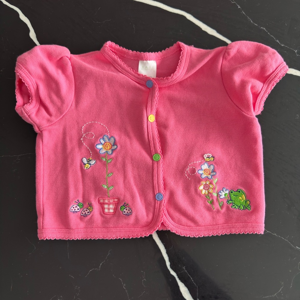 Vintage Healthtex Pink Baby Sweater‎